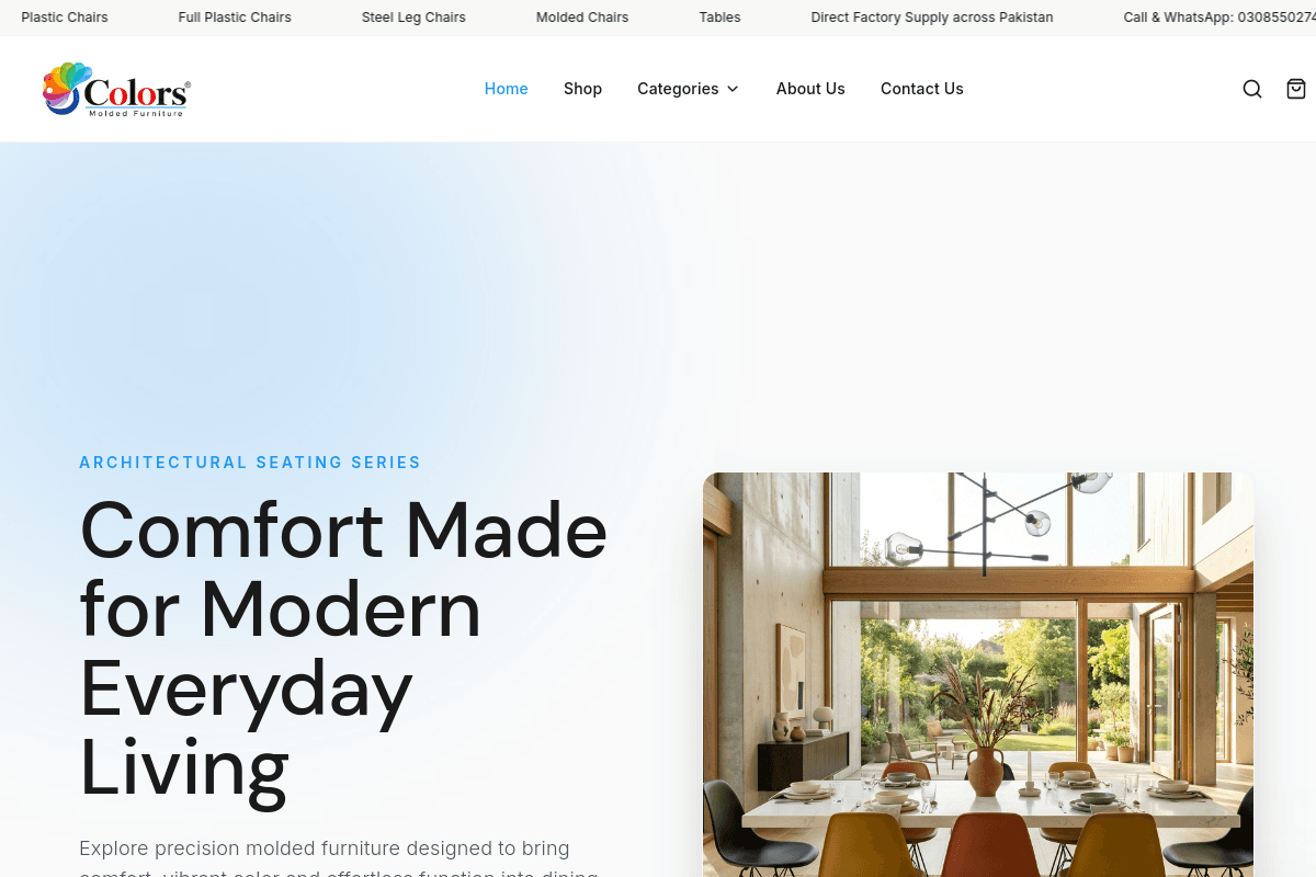 Colors Molded Furniture — Modern Chairs & Seating homepage