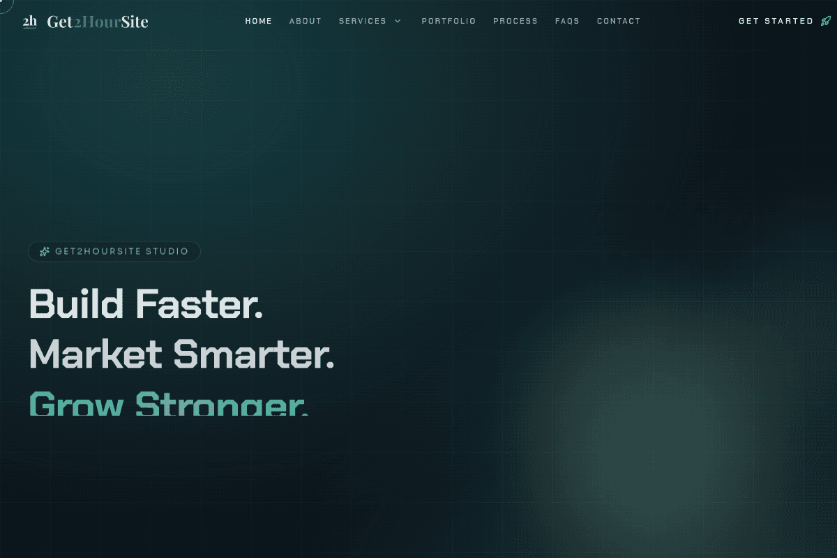 Get2HourSite — Rapid Web & Digital Growth Agency homepage