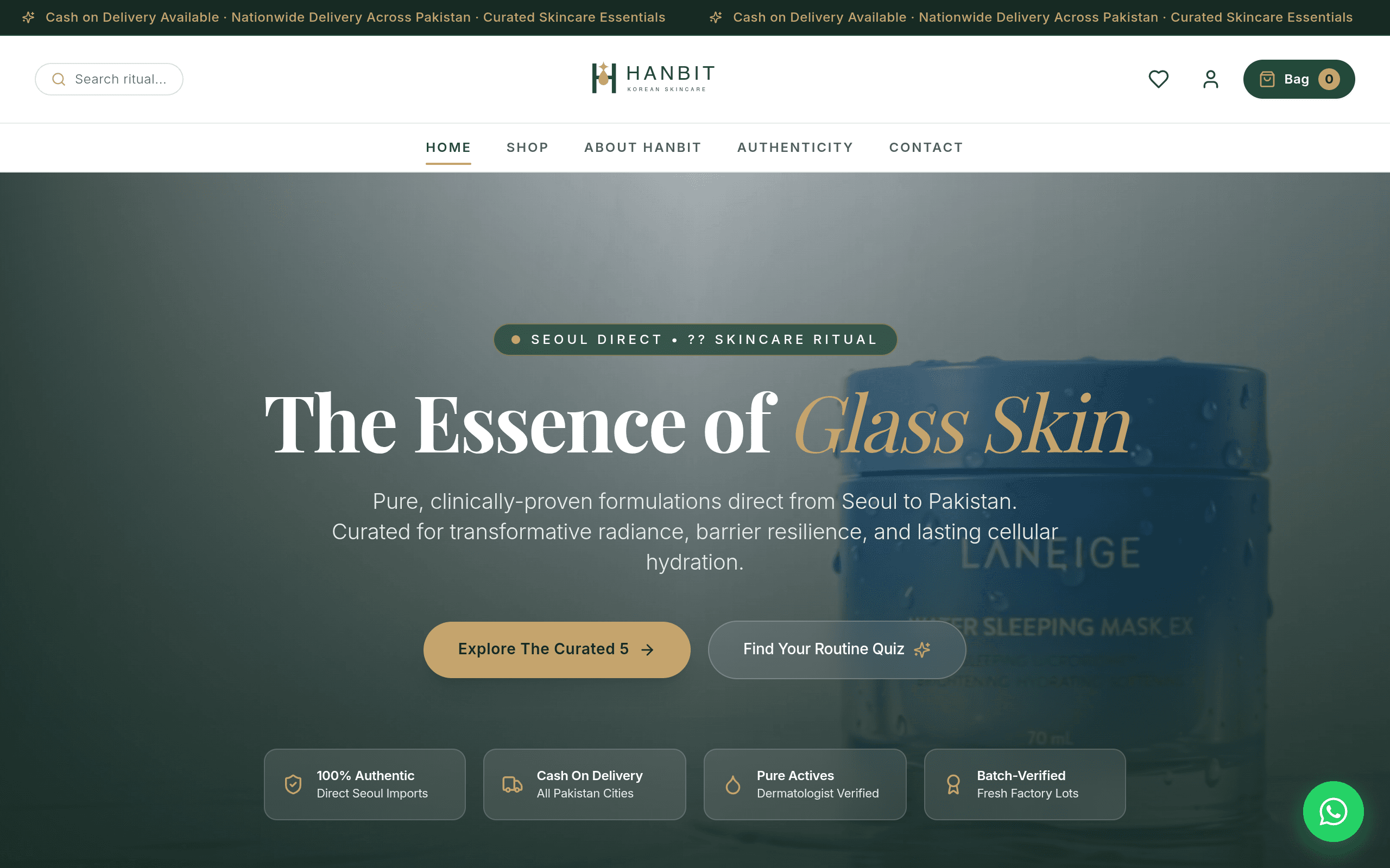 Hanbit Korean Skincare — K-Beauty Store