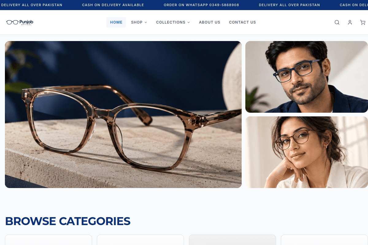 Eye Shop Optician (Bahawalpur) — Eyewear & Testing homepage